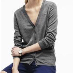 Gray Cardigan Sweater